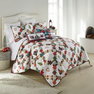 Your Lifestyle Holiday Love 3 Piece Queen Quilt Set