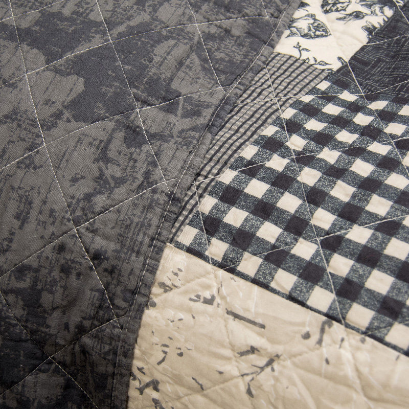Donna Sharp Augusta 3 Piece Cotton Queen Quilt Set - Image 3