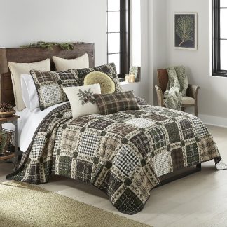 Donna Sharp Pine Patch 3 Piece Cotton King Quilt Set