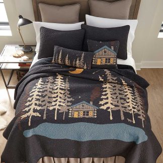 Moonlit Cabin Quilt by Donna Sharp – Twin